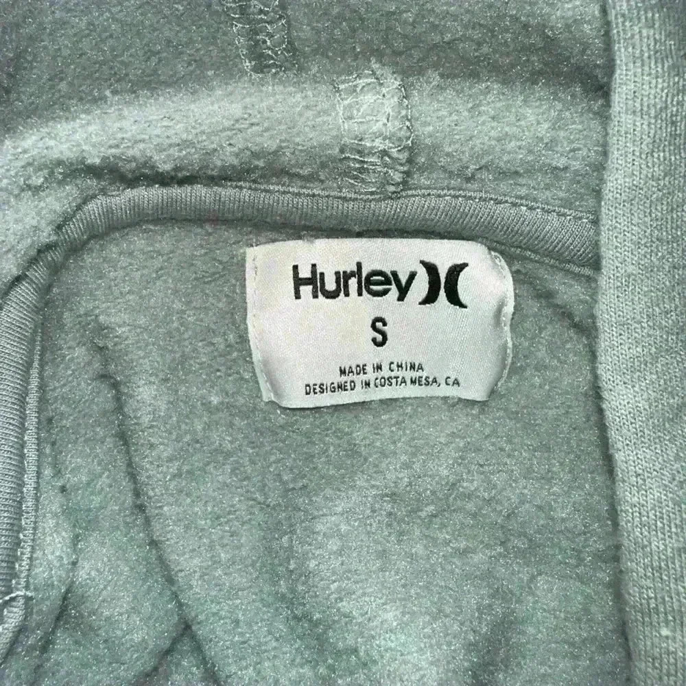 Hurley Green Hoodie Sweatshirt Size S Crop Top Style for Woman - Picture 8 of 9